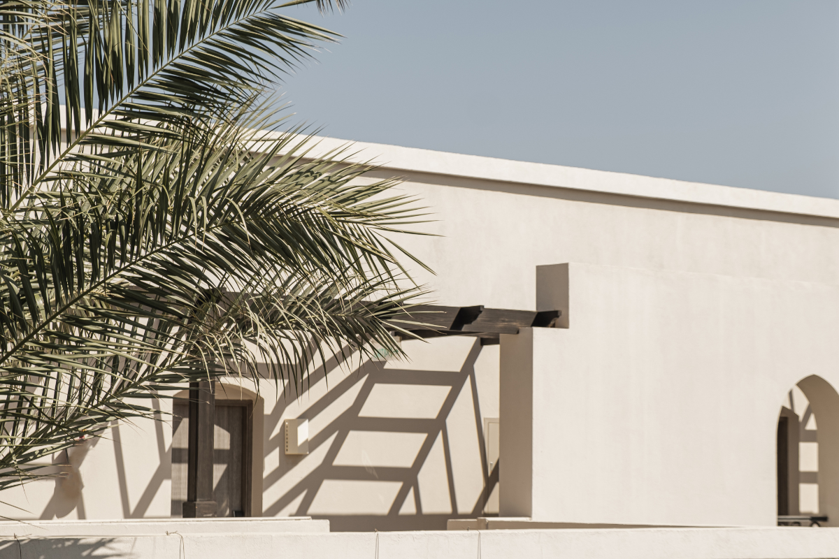 Creative composition of minimalistic interior design with copy s objets décoration